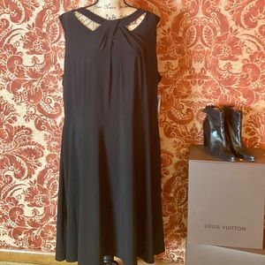 Jones Studio A Line Black Dress
